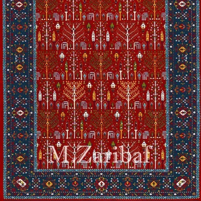 فرشینه نمدی طرح جنگل